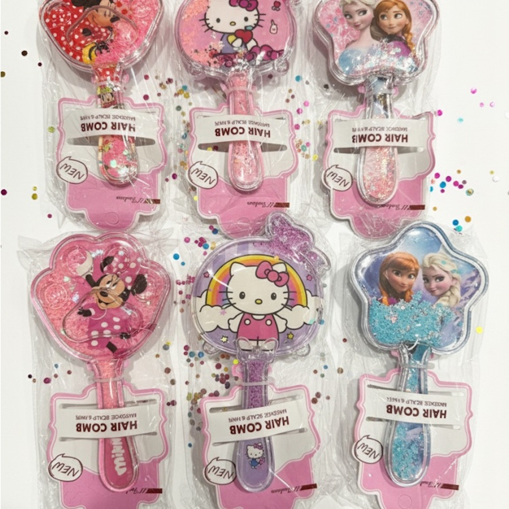 Cute Character Hair Combs Set